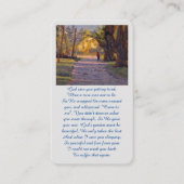 Celebration of Life Oil Painting Memorial Kaart Visitekaartje (Voorkant)