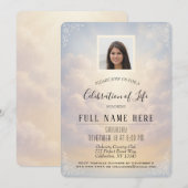 Celebration of Life - Peaceful Clouds Kaart (Voorkant / Achterkant)