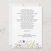 Celebration of Life Photo Funeral  Kaart (Achterkant)