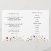 Celebration of Life Photo Funeral Program  Flyer (Achterkant)