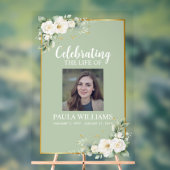 Celebration of Life Photo Funeral Welcome  Acryl Bord (Neutraal)