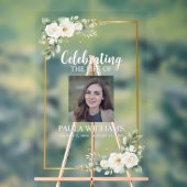 Celebration of Life Photo Funeral Welcome  Acryl Bord (Neutraal)