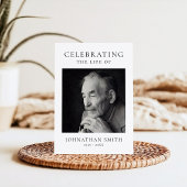 Celebration of Life Photo Memorial Funeral Programmakaart