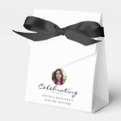 Celebration of Life Photo Memorial Keepsake Bedankdoosjes (Voorkant Zijde)