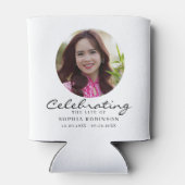 Celebration of Life Photo Memorial Keepsake Blikjeskoeler (Achterkant)