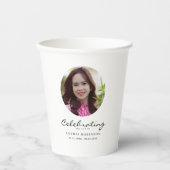 Celebration of Life Photo Memorial Keepsake Papieren Bekers (Voorkant)