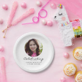 Celebration of Life Photo Memorial Keepsake Papieren Bordje (Feest)