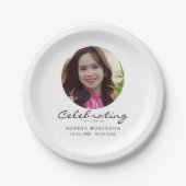 Celebration of Life Photo Memorial Keepsake Papieren Bordje (Voorkant)