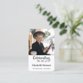 Celebration of Life Photo Memorial Prayer Card Visitekaartje (Staand voorkant)