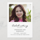 Celebration of Life Photo Order of Service Programmakaart (Voorkant)