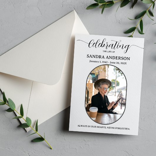 Celebration of Life Programs – Forever In Our Hear Programmakaart