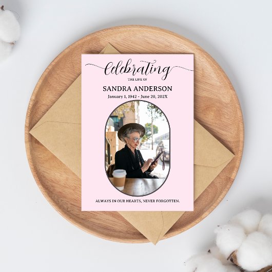 Celebration of Life Programs – Forever In Our Hear Programmakaart