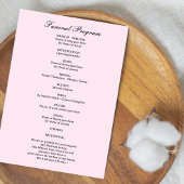 Celebration of Life Programs – Forever In Our Hear Programmakaart