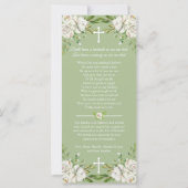 Celebration of Life Rozen Begrafenis Dank u kaart (Achterkant)