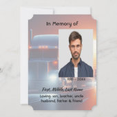Celebration of Life Semi-Truck Tractor-trailer  Kaart (Voorkant)