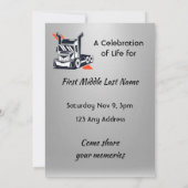 Celebration of Life Semi-Truck Tractor-trailer  Kaart (Achterkant)