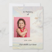 Celebration of Life Service Angel Reaching Kaart (Voorkant)