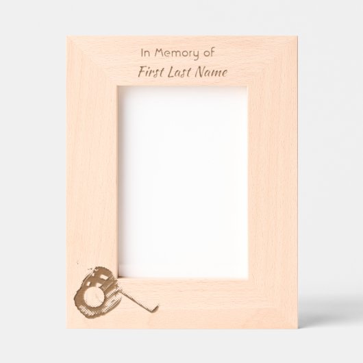 Celebration of Life Service Baseball Game Player  Gegraveerde Lijstjes (Voorkant)