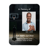 Celebration of Life Service Basketball Player Magneet (Verticaal)