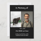 Celebration of Life Service Black Bear Animal Kaart (Voorkant)