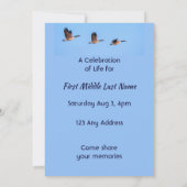 Celebration of Life Service Canada Goose Outdoors Kaart (Achterkant)