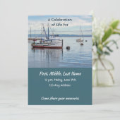 Celebration of Life Service  Commercial Fisherman Kaart (Staand voorkant)