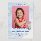 Celebration of Life Service Cute Mouse Children   Kaart (Voorkant)