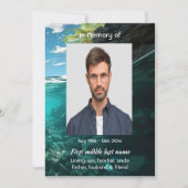 Celebration of Life Service Deep Sea Diving Diver Kaart (Voorkant)