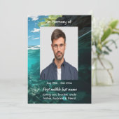 Celebration of Life Service Deep Sea Diving Diver Kaart (Staand voorkant)