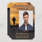 Celebration of Life Service  Hunter Hunting Game  Kaart (Voorkant / Achterkant)