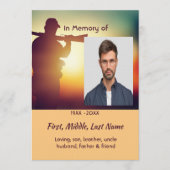 Celebration of Life Service Hunter Stag Deer Kaart (Voorkant)