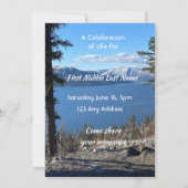 Celebration of Life Service Lake Forest Trees Kaart (Achterkant)