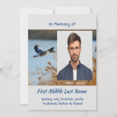 Celebration of Life Service  Lake Geese Birds Kaart (Voorkant)