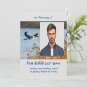 Celebration of Life Service  Lake Geese Birds Kaart (Staand voorkant)