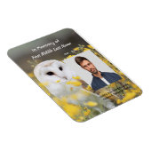 Celebration of Life Service Photo Barn Owl Bird  Magneet (Rechterzijde)