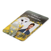 Celebration of Life Service Photo Barn Owl Bird  Magneet (Linkerzijde)