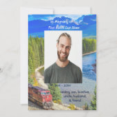 Celebration of Life Service Train Rail Railway Kaart (Voorkant)