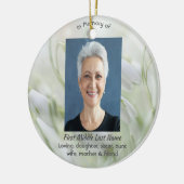  Celebration of Life Snowdrop Flowers Keramisch Ornament (Links)