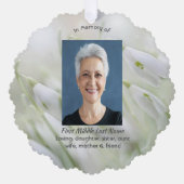 Celebration of Life Snowdrop Flowers Ornament Kaart (Voorkant)