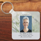  Celebration of Life  Snowdrop Flowers Sleutelhanger (Voorkant)