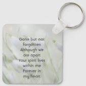  Celebration of Life  Snowdrop Flowers Sleutelhanger (Achterkant)