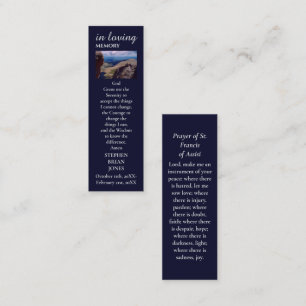 Celebration of Life Sympathie Foto Gebed Kaart Contactkaartje