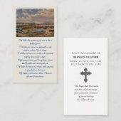 Celebration of Life Sympathy Card Visitekaartje (Voorkant / Achterkant)