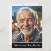 Celebration Of Life Then And Now 3 Photos Funeral Kaart (Achterkant)