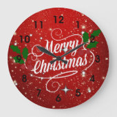 Celebration Red, Merry Christmas Grote Klok (Voorkant)