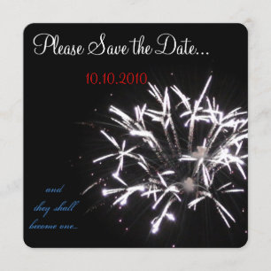 Celebration Save-the-date red/white/blue Save The Date