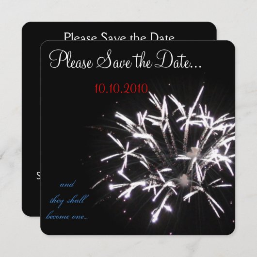 Celebration Save-the-date red/white/blue Save The Date (Voorkant / Achterkant)