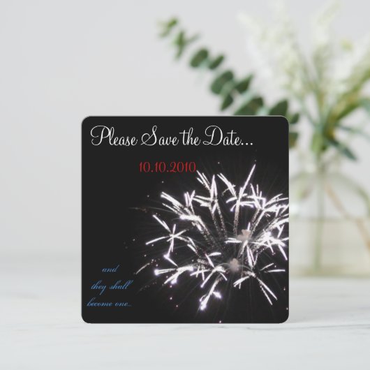 Celebration Save-the-date red/white/blue Save The Date (Staand voorkant)