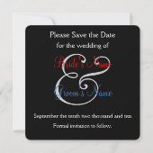 Celebration Save-the-date red/white/blue Save The Date (Achterkant)