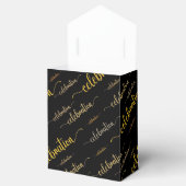 Celebration Script gouden patroon Bedankdoosjes (Geopend)
